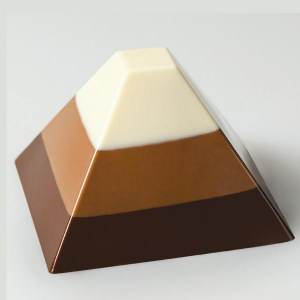 Форма силик. для зам. И вып. "Pavoflex пирамида" 70Х70ММ H45Мм, 80мл, 35 ячеек Px004