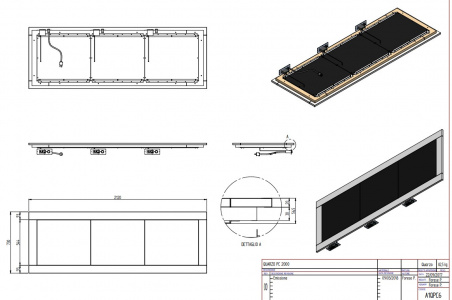 Поверхность тепловая enofrigo quarzo pc 2000 встр. цвет 1114