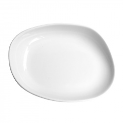 Тарелка мелкая 14Х11СМ H3См, фарфор, серия Yayoi, цвет белый 11002