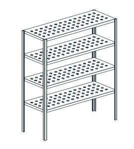 Стеллаж перфорированный Apach Chef Line Lstp20-104