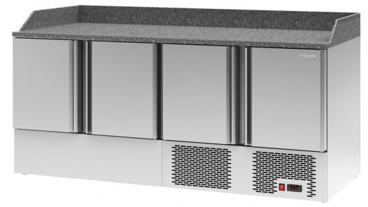Стол для пиццы c 4 дверьми для формата GN1/1 Polair TMi4GNpizza-G