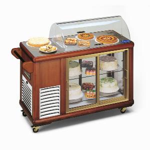 Тележка сервировочная холодильная Tecfrigo Carrellino 250 тем.Орех