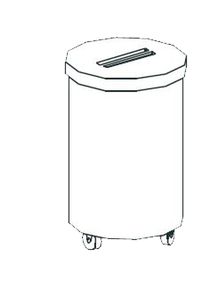 Тележка для мусора Apach Lwb50