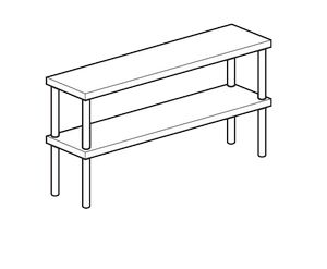 Полка настольная открытая Apach Chef Line Loso3515T2