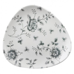 Купить тарелка мелкая треугольная 22,9см, без борта, vintage prints, цвет grey rose chintz rcgtr91 – цена от завода, доставка до двери | RuOborudovanie.ru