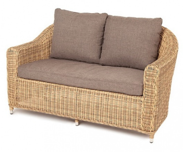 Диван 4sis Кон Панна (соломенный) арт.YH-C2808W двухместный из искусств.ротанга