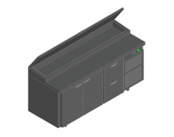 Купить стол для пиццы hicold pz1-112/gn (1/3h) – цена от завода, доставка до двери | RuOborudovanie.ru