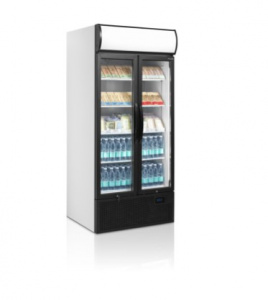Шкаф холодильный Tefcold Fsc890H со стеклом 707л 0,1кВт