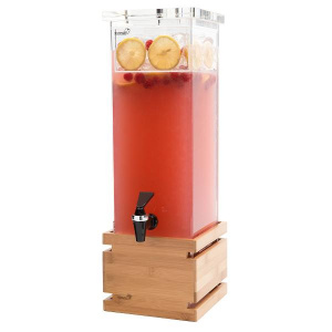 Диспенсер для сока Rosseto Beverage Ld112, 7,6л 17,1Х17,1см H59,1см, бамбук/акрил