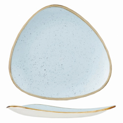 Купить тарелка мелкая треугольная 26,5см, без борта, stonecast, цвет duck egg blue sdestr101 – цена от завода, доставка до двери | RuOborudovanie.ru