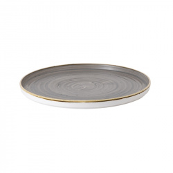 Купить тарелка мелкая chefs walled d27,5см h2см, с прямым бортом, stonecast, цвет peppercorn grey spgswp281 – цена от завода, доставка до двери | RuOborudovanie.ru