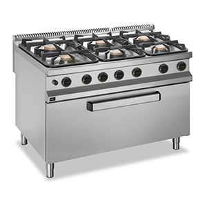 Плита 6 конфорочная 900 сер. Apach Aprg-129Fmg