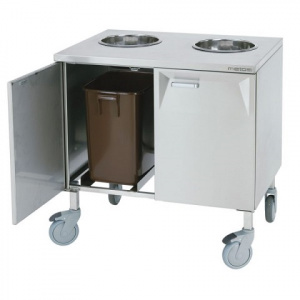 Тележка для отходов 2X30L Metos Lbjv-2