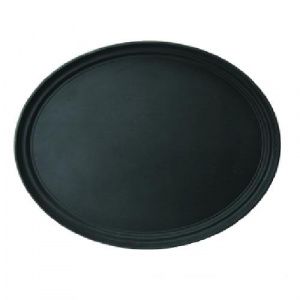 Поднос 56Х68,5см серия Jiwins Jw-R2700Ct-Bl, черный, прорезиненный овальный