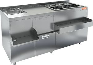 Барная станция Hicold НБМКС-16/6БПК с бортом