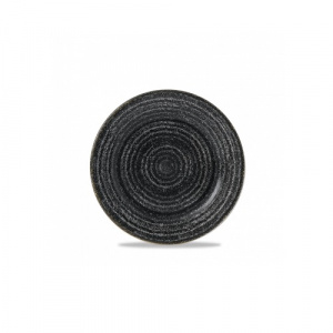 Тарелка мелкая 17СМ, с бортом, цвет Charcoal Black, Studio Prints Spcbvp651