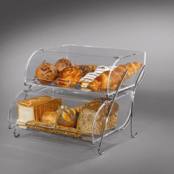 Купить этажерка bakery 2-х ярусная для выпечки, 40,6х45,7см h35,6см, акрил/сталь bak2937 – цена от завода, доставка до двери | RuOborudovanie.ru