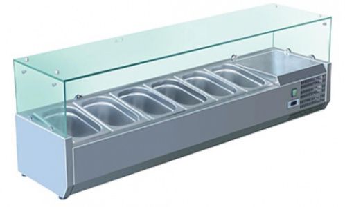 Витрина холодильная для ингредиентов 6хGN1/4 -150 мм Koreco VRX1400330(335I)