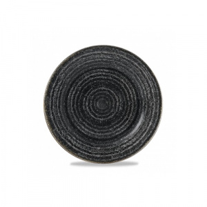 Тарелка мелкая 21СМ, с бортом, цвет Charcoal Black, Studio Prints Spcbvp81